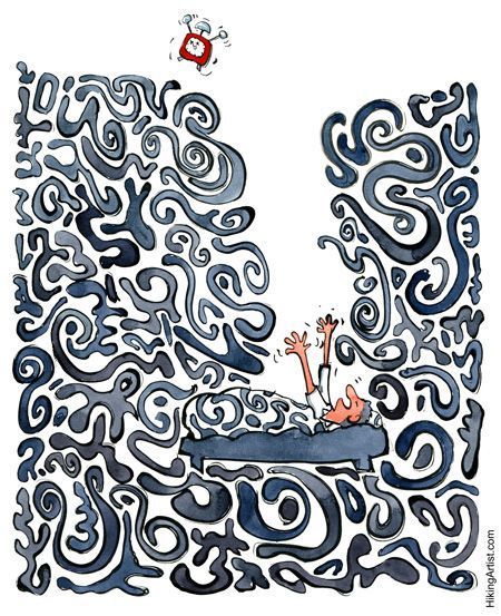 Ilustración: Hiking artista.