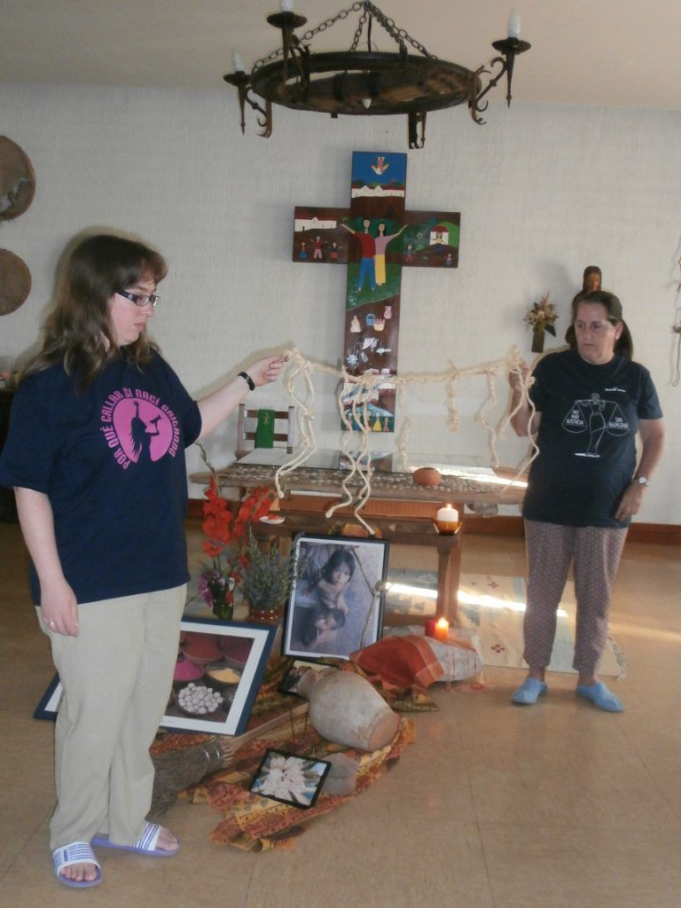 - Una oración durante el encuentro de donde se mezcló la espiritualidad con la conciencia medioambiental.
