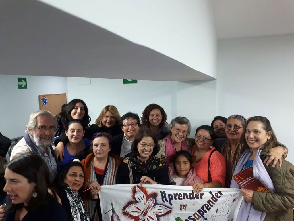 María Vigil se encontro con las Comunidades Cristianas Populares