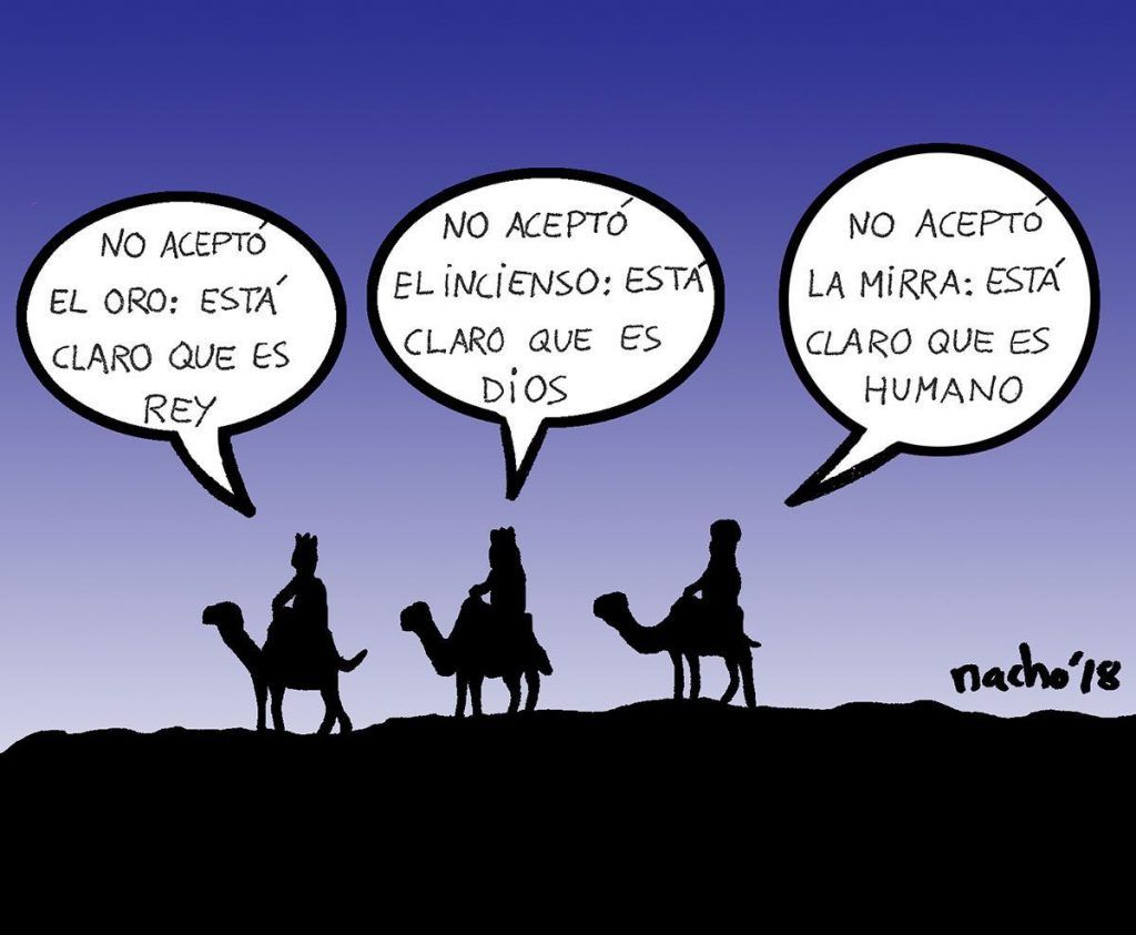 Los magos de Oriente dialogan a la vuelta de Belén