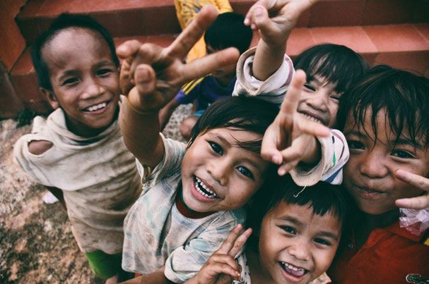 La Felicidad de los niños de bután
